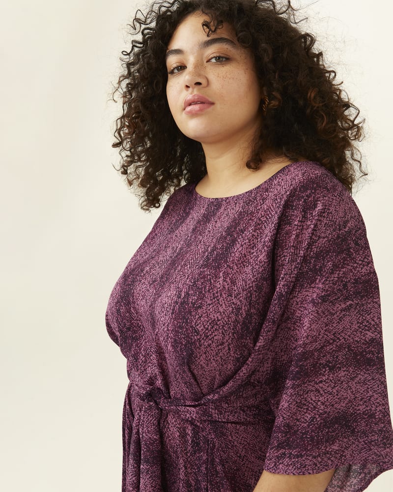 Front of plus size Kara Tie-Front Top by Molly&Isadora | Dia&Co | dia_product_style_image_id:186806